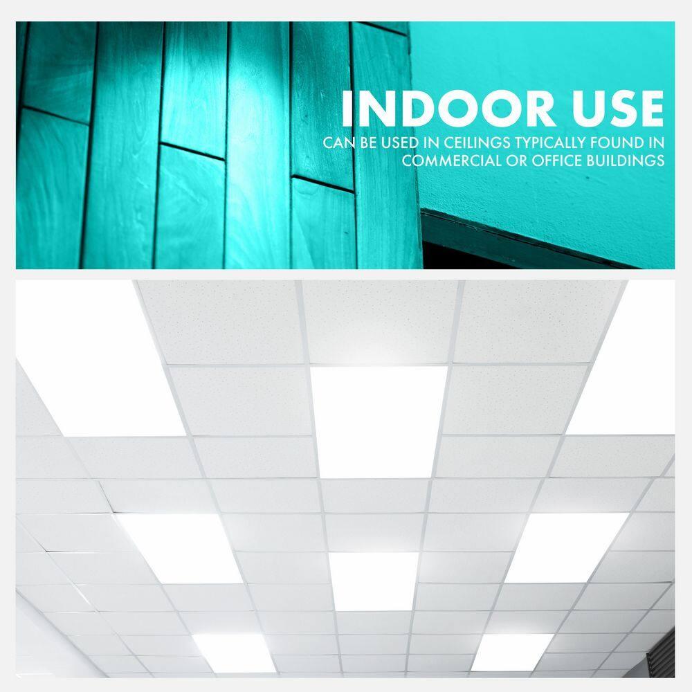 Simply Conserve 50/64/75-Watt Equivalent Dimmable Integrated LED Flat Panel Light, 3500K/4000K/5000K