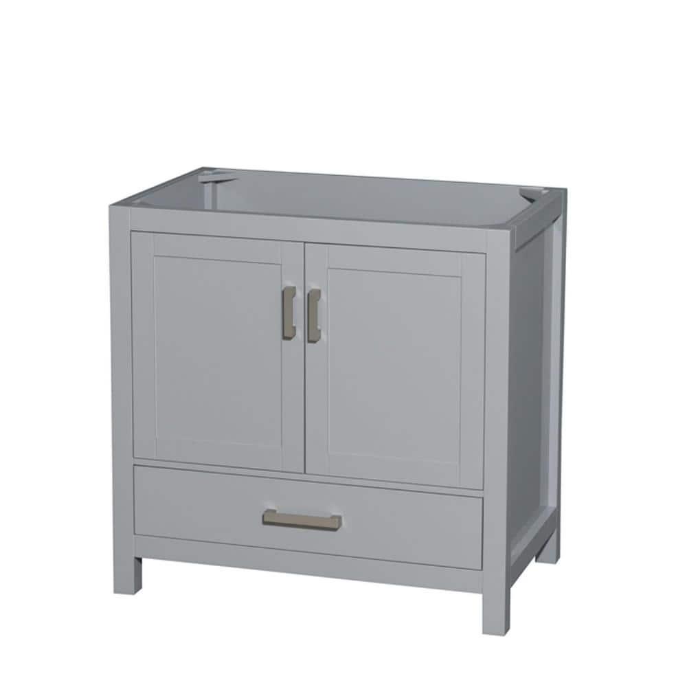 Wyndham Collection Sheffield 35" Freestanding Single Vanity Base Only
