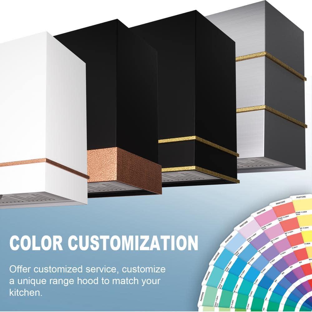 Akicon AK-HS30HD-JBG Akicon 600 CFM Ducted (Vented) Wall Mounted Required Range Hood