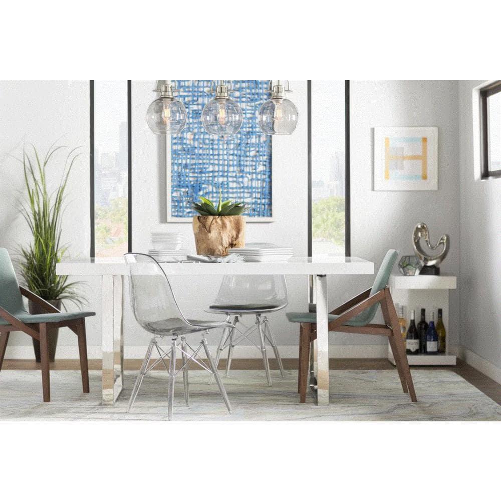 George Oliver Karen Modern Dining Side Chair with Acrylic Base (Set of 2)