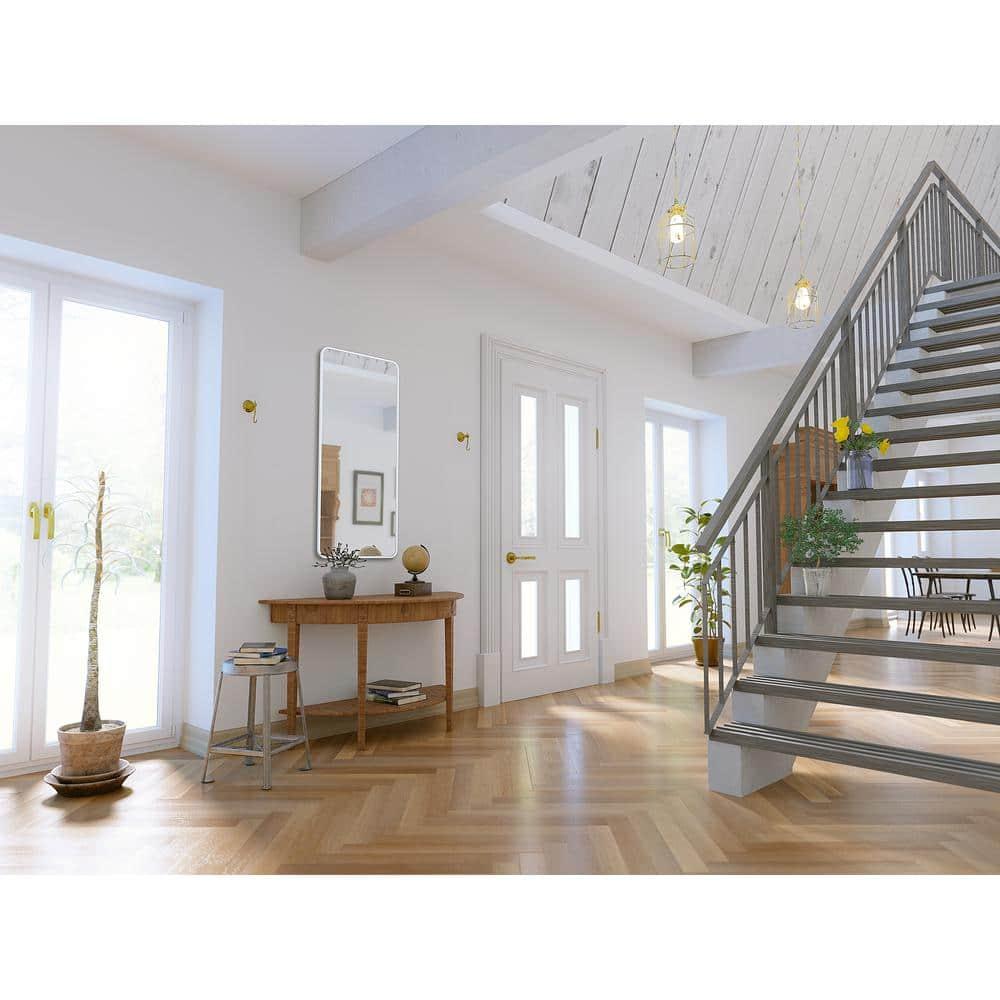 Trinity 22 in. x 48 in. Square Radius Mirror