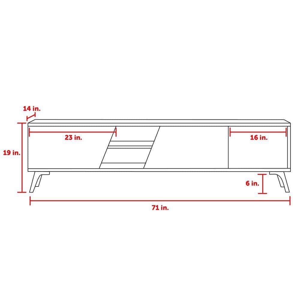 Niche TV Stand for TVs up to 70" Light Oak