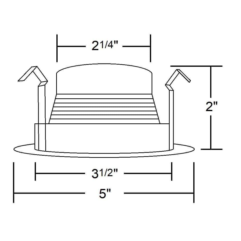 4'' Baffle Recessed Trim