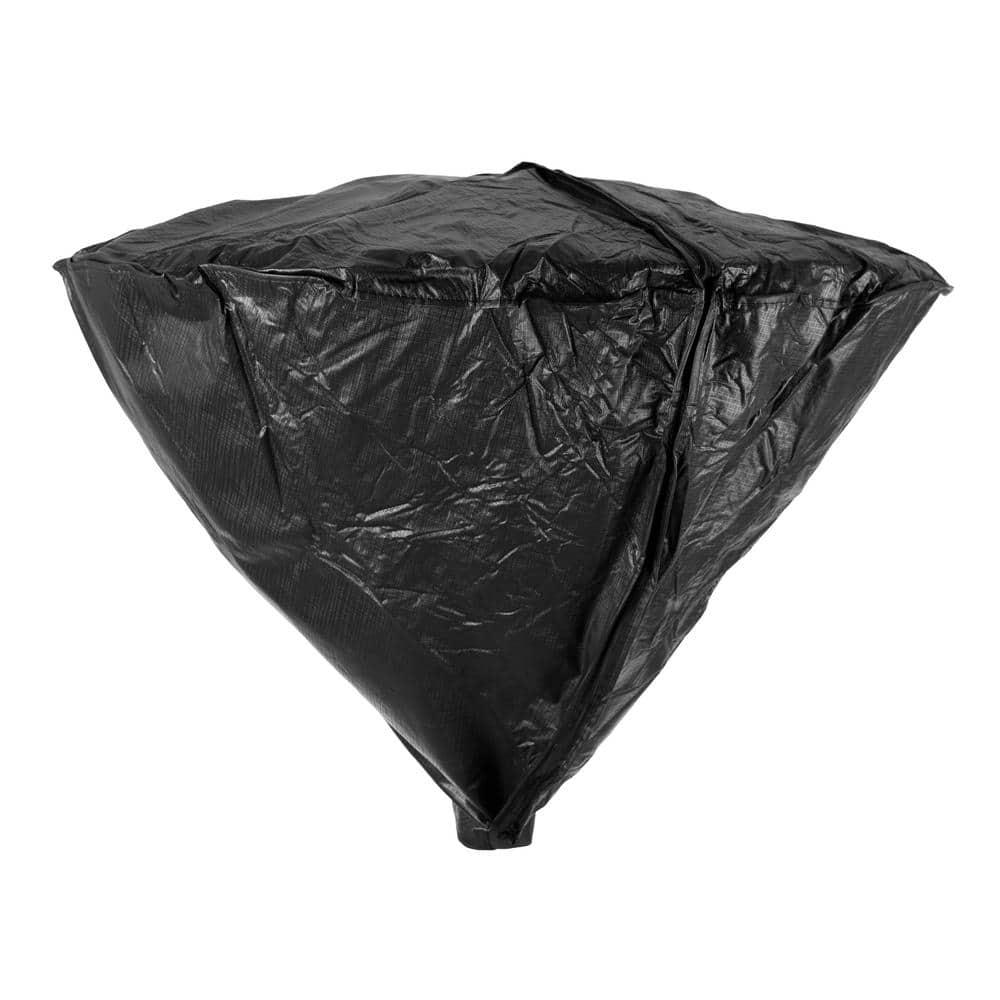 Fire Sense Fire Sense Outdoor Vinyl Head Cover LPG Patio Heaters Heavy Duty 10 Gauge Felt Lined with 32" Reflectors-Black