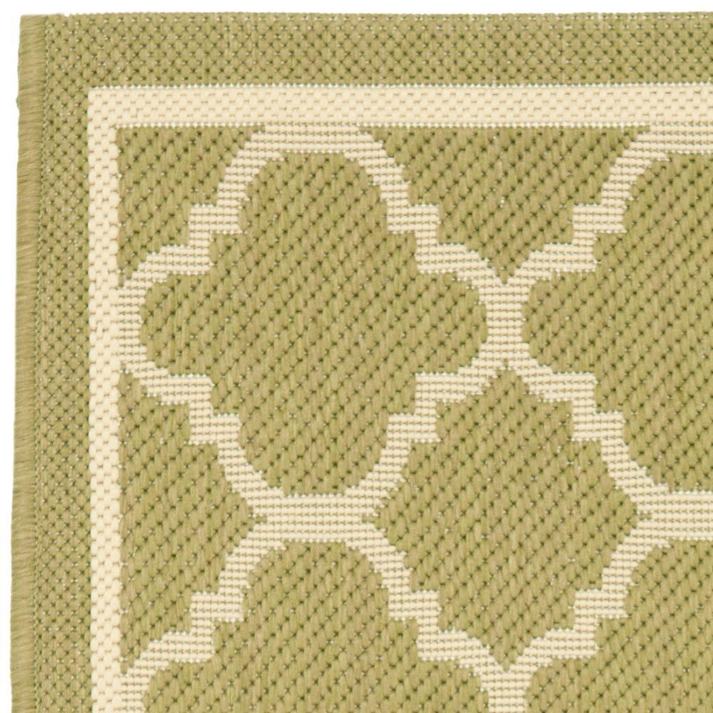 Courtyard CY6918 Power Loomed Indoor/Outdoor Accent Rug - Green/Beige - 2'x3'7" - Safavieh.