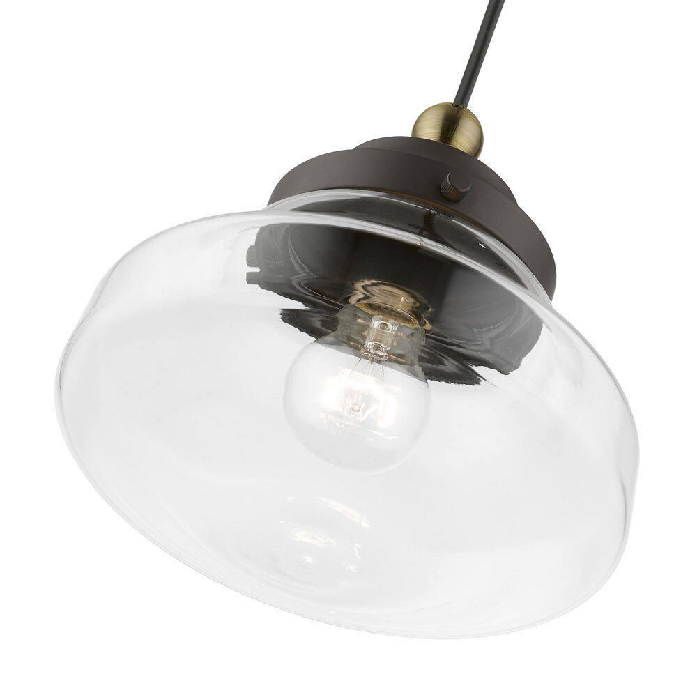 Livex Lighting Avondale 1 - Light Pendant in  Bronze/Antique Brass