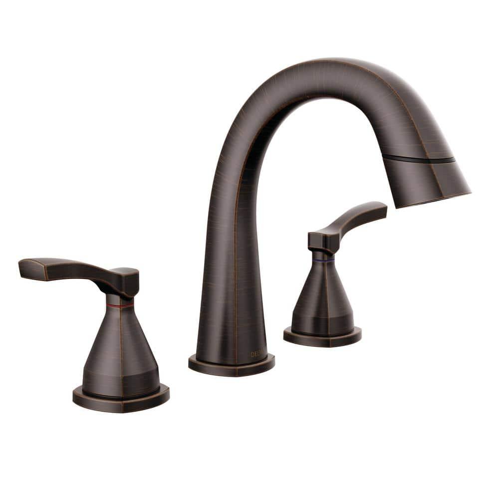 Stryke Widespread Bathroom Faucet with Drain Assembly and DIAMOND™ Seal Technology
