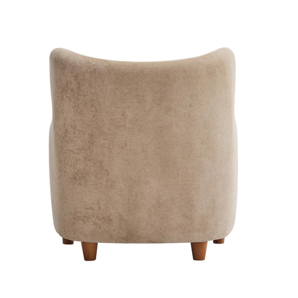 Christopher Knight Home Bacho Cozy Wingback Upholstered Accent Chair, Camel
