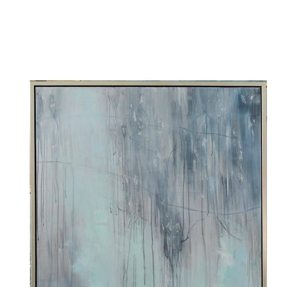 Bethel International Art Painting Blue & White Canvas