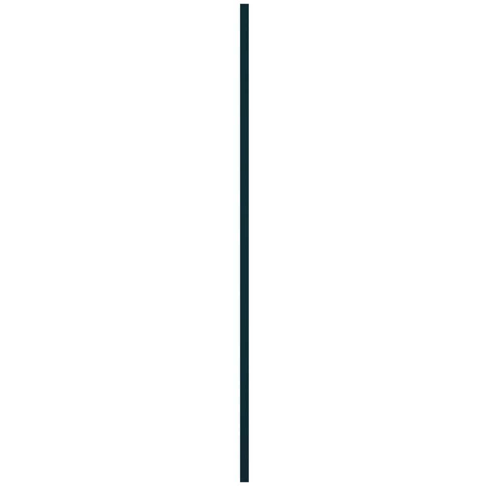 14.5 in. x 36 in. Louvered Vinyl Exterior Shutters Pair in Midnight Blue