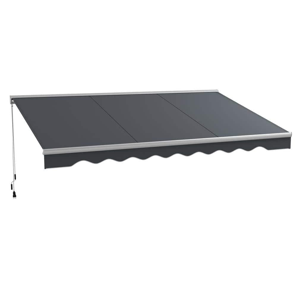 Outsunny Outsunny Polyester Cover Retractable Patio Awning