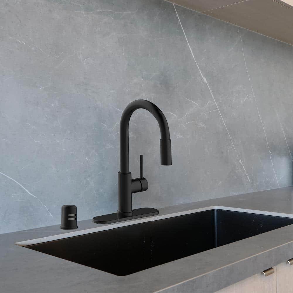 Design House 557702 Dish Washer Air Gap with Cover, Prevent Drain Water Back up, Matte Black