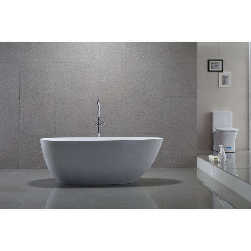 Freestanding Soaking Acrylic Bathtub