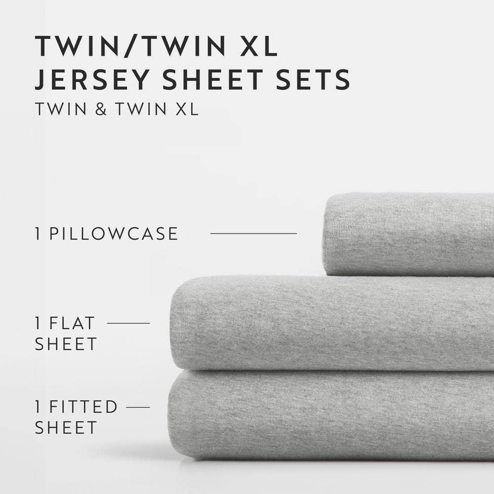 4 Piece 100% Cotton Jersey Knit Sheet Sets