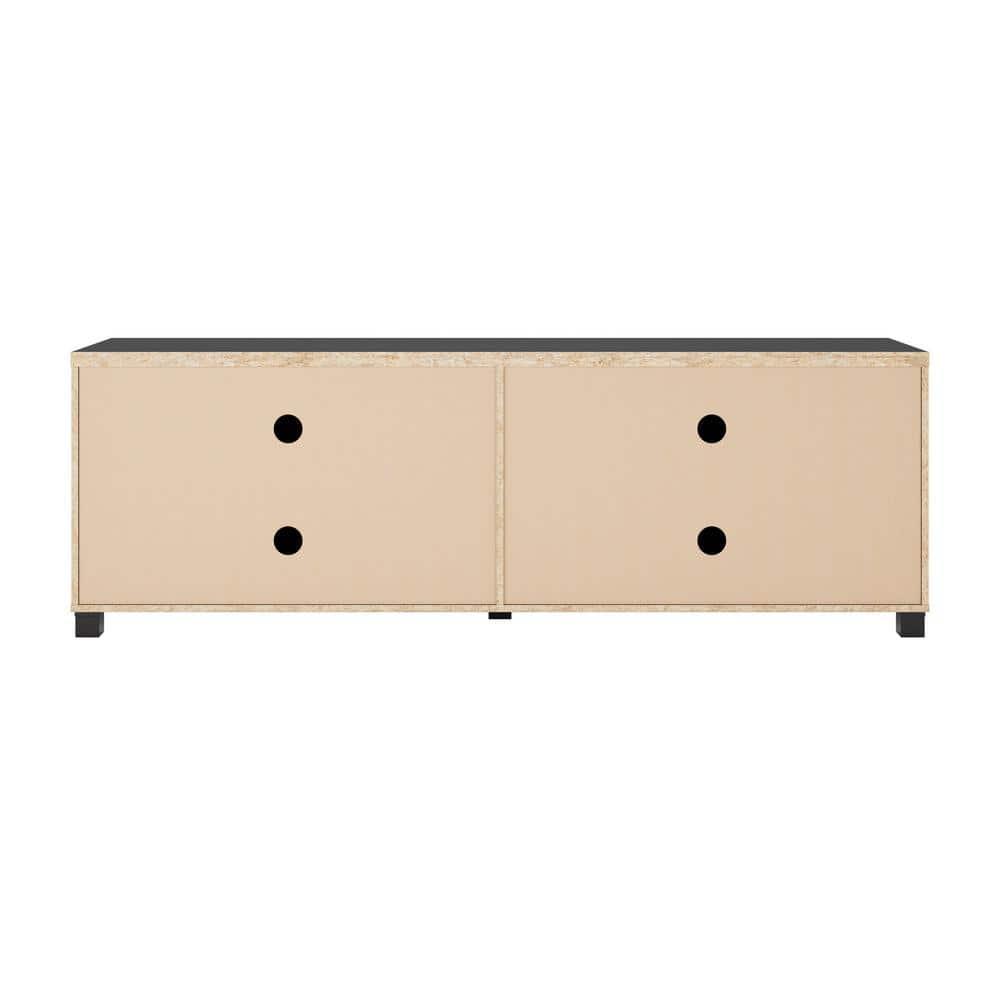 CorLiving Virlomi Contemporary Dark Gray TV Stand with Storage for Most TVs up to 85 Inch - Living Room Entertainment Center with Storage, Stylish TV Stand for Living Room, Modern TV Stands