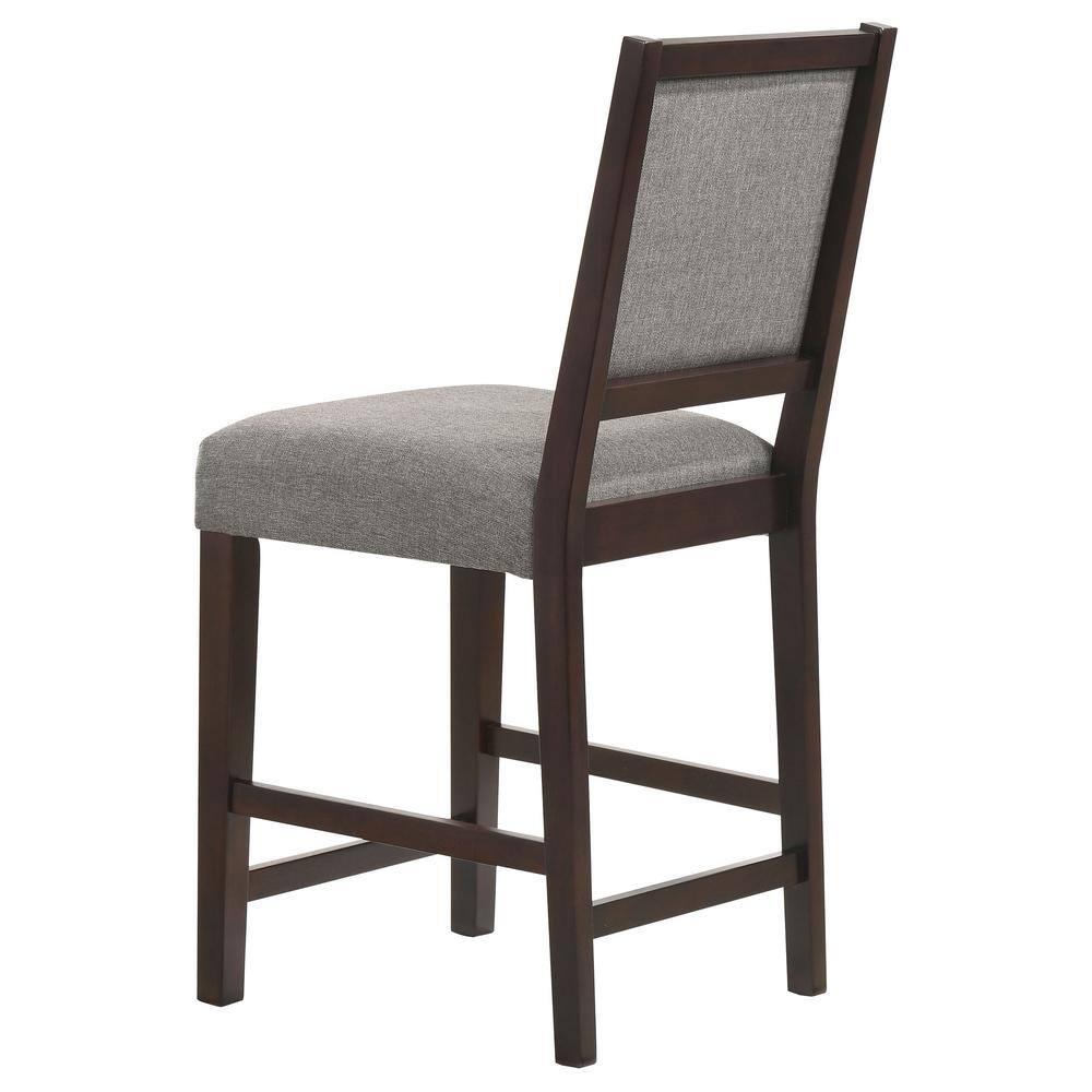 Coaster Upholstered Fabric Counter Height Stools in Gray