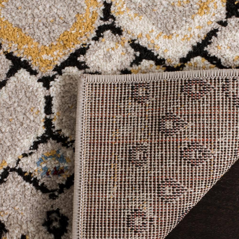 Amsterdam AMS108 Power Loomed Indoor Area Rug - Light Grey/Multi - 4'x6' - Safavieh