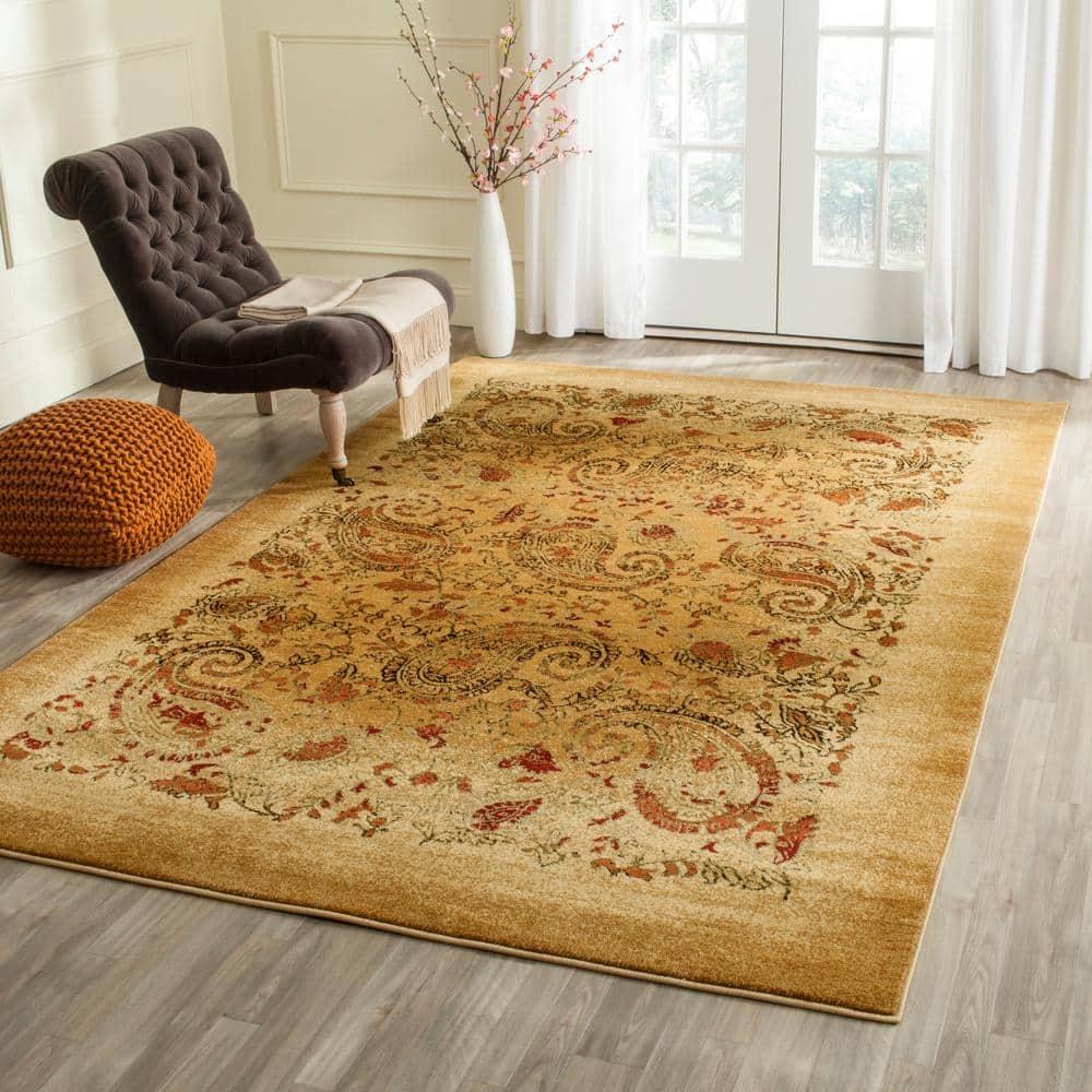 Lyndhurst LNH224 Power Loomed Area Rug - Beige/Multi - 6'x9' - Safavieh