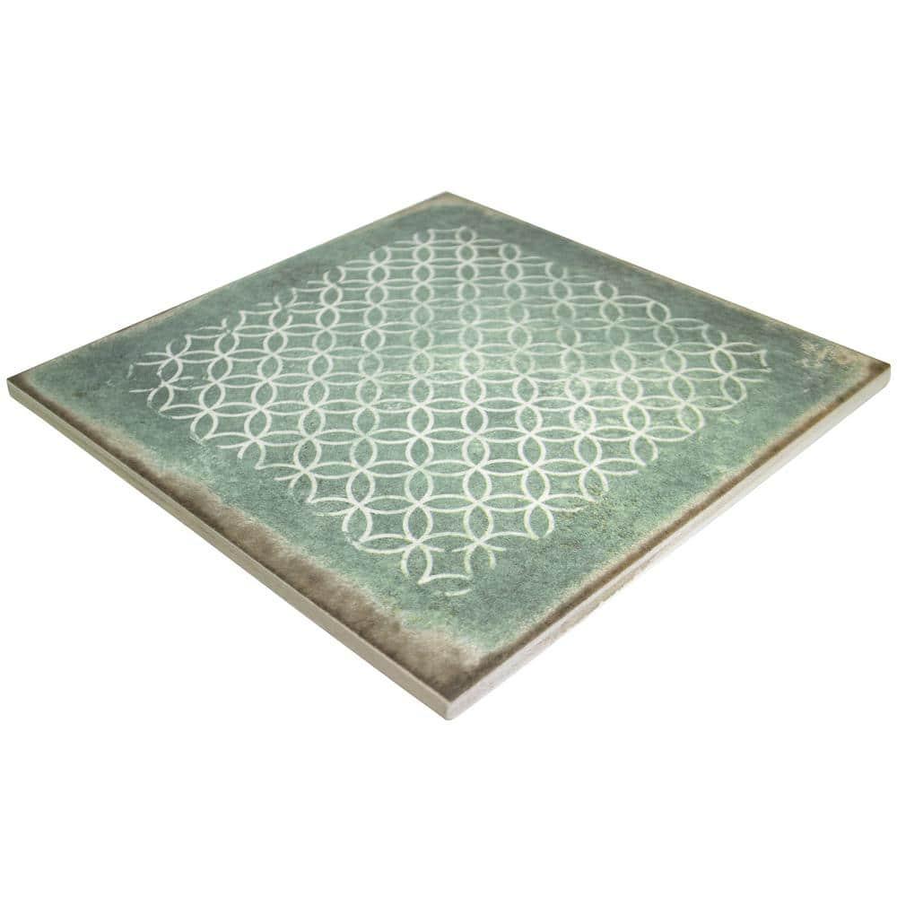 Bond Tile 8" x 8" Encaustic Patterned Look Wall & Floor Tile