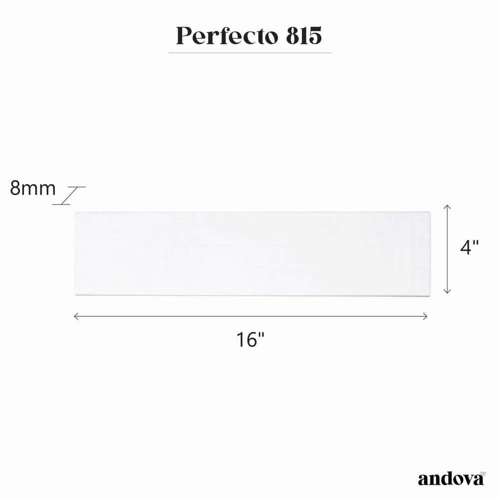 Andova Perfecto-Marvelli 4-in. x 16-in. Subway Textured Glossy Ceramic Wall Tile