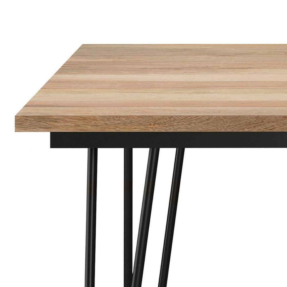 Hunter Solid Mango Wood Dining Table, Industrial Style