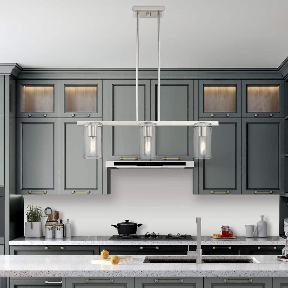 Livex Lighting Clarion 3 - Light Chandelier in  Brushed Nickel