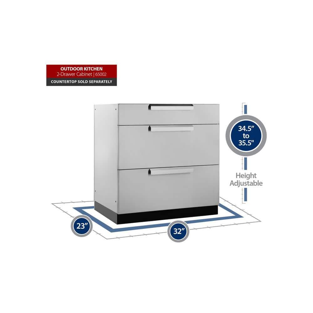 Outdoor Kitchen Classic 32In 3-Drawer Cabinet