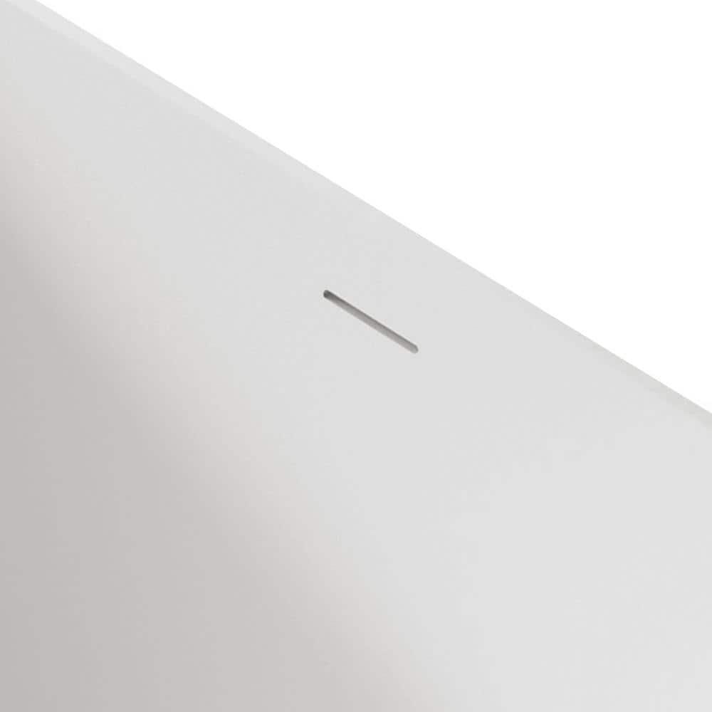 59.06'' x 29.53'' Freestanding Soaking Acrylic Bathtub