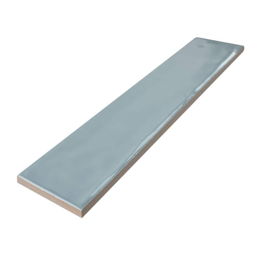 Supreme Tile Nova 1.97 in. X 11.81 in. Polished Ceramic Subway Wall Tile