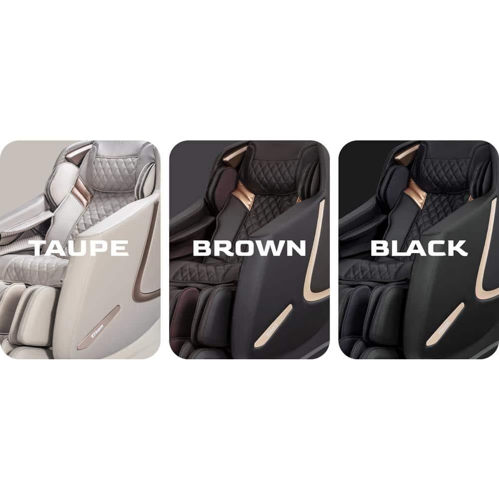 Taupe Faux Leather Zero Gravity Massage Recliner