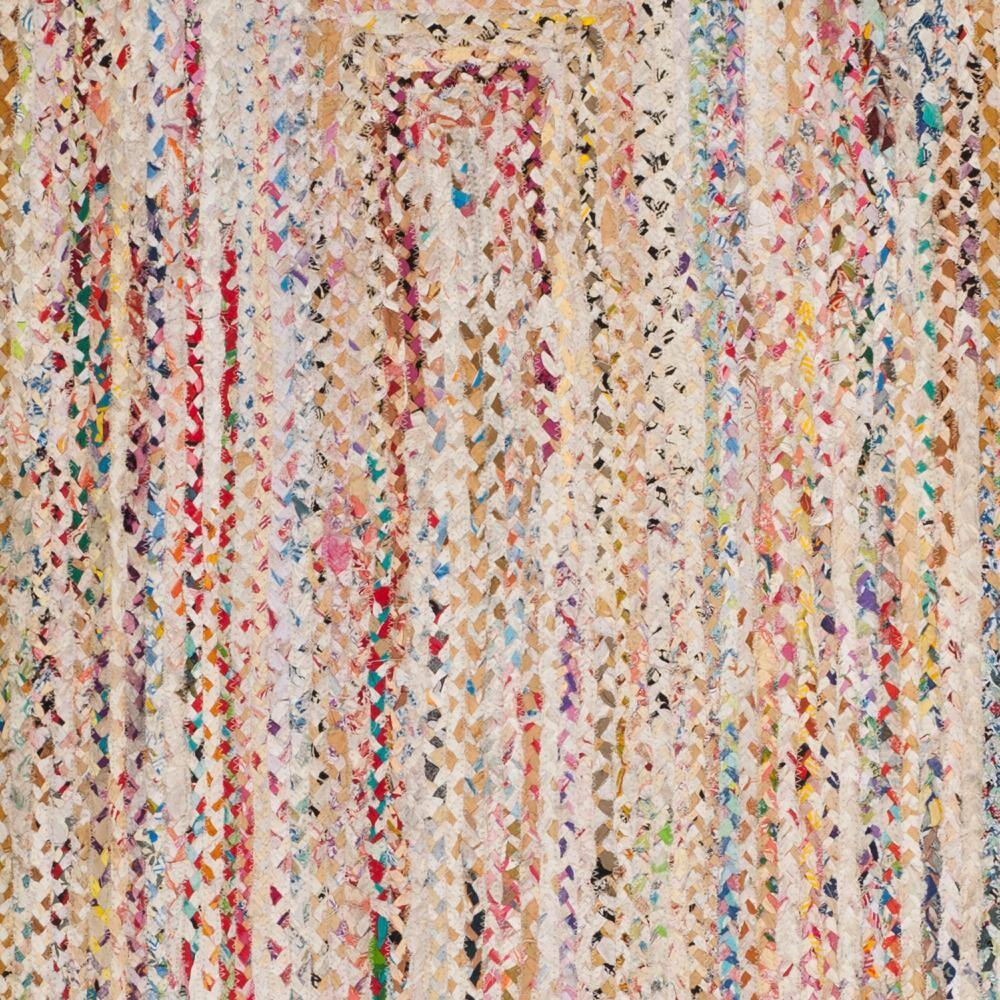 Braided BRD210 Hand Woven Area Rug - Ivory/Multi - 6'x9' - Safavieh.