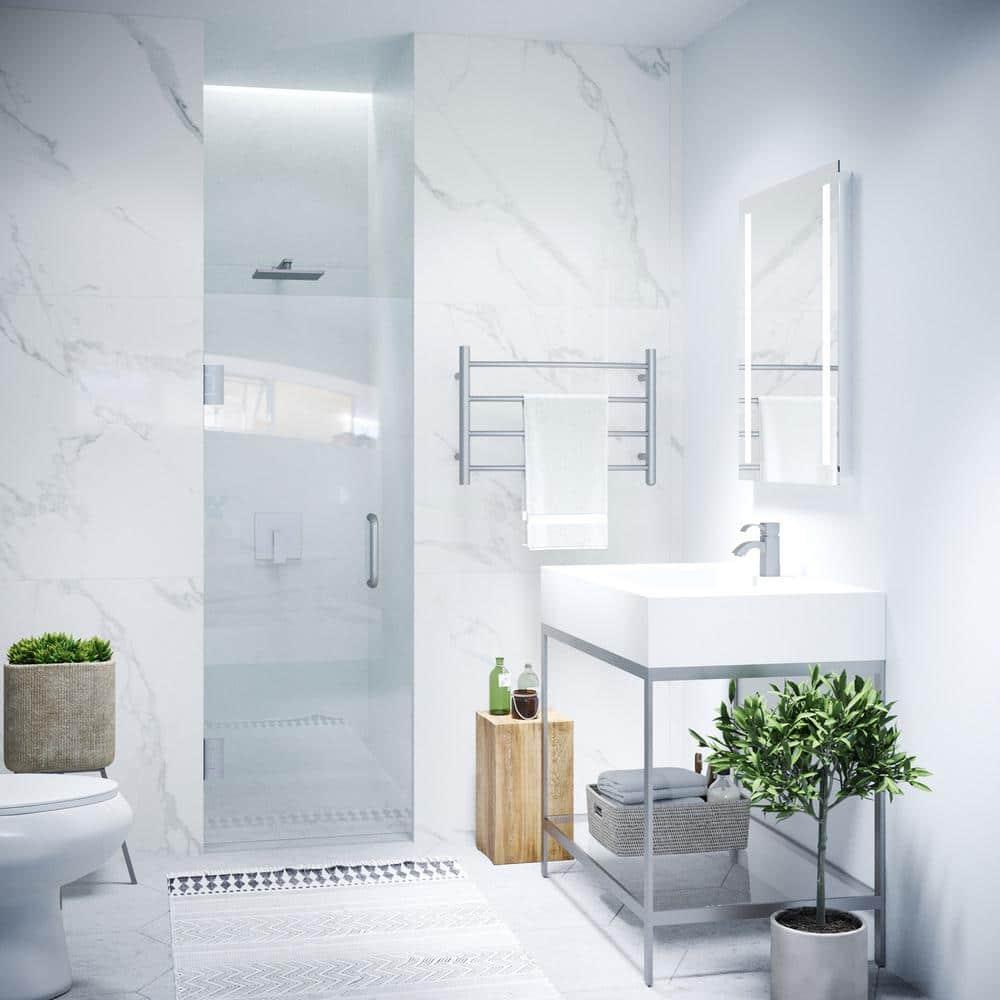 Fellow Series 30" x 72" Hinged Frameless Shower Door