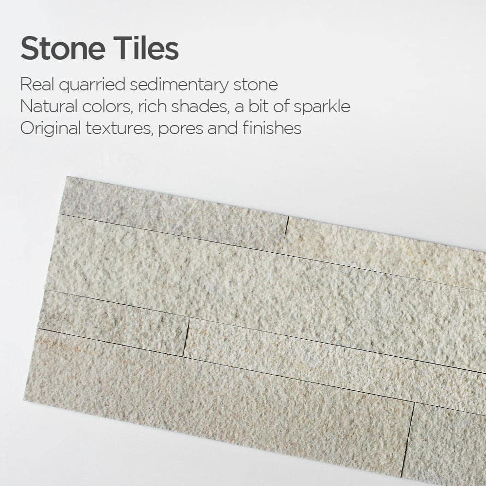 5.9'' W x 23.6'' L Natural Stone Peel and Stick Mosaic Tile