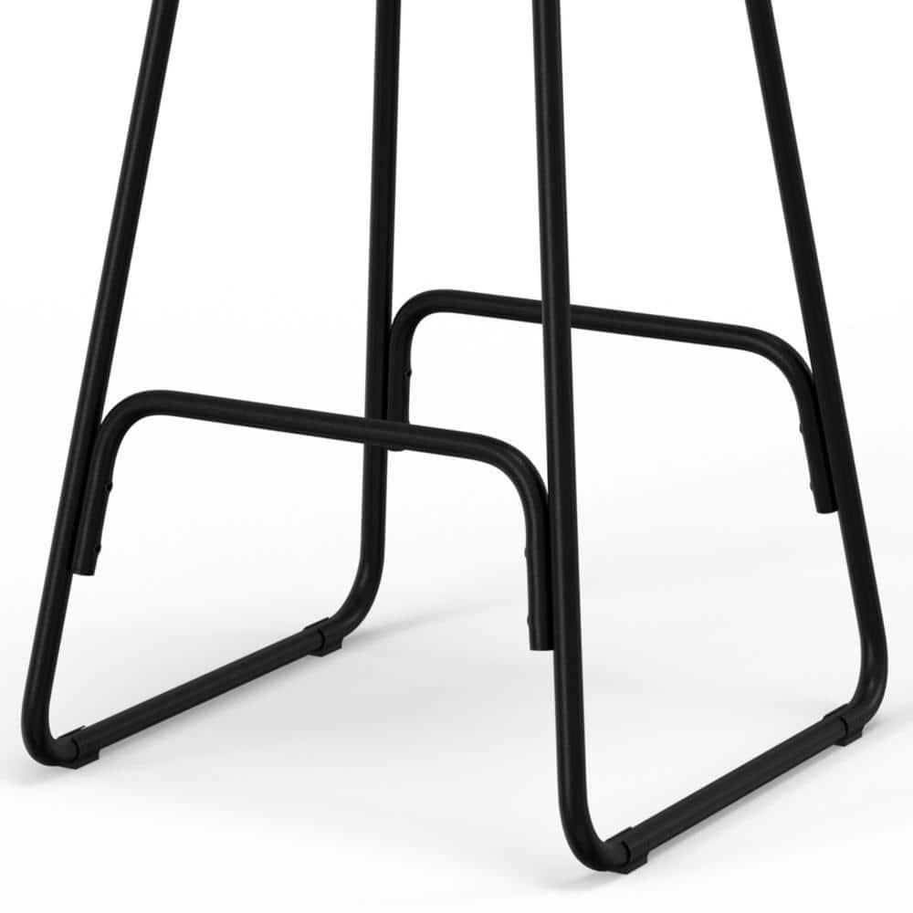 Orson Industrial Metal Saddle Counter Height Stool (Set of 2) in Natural