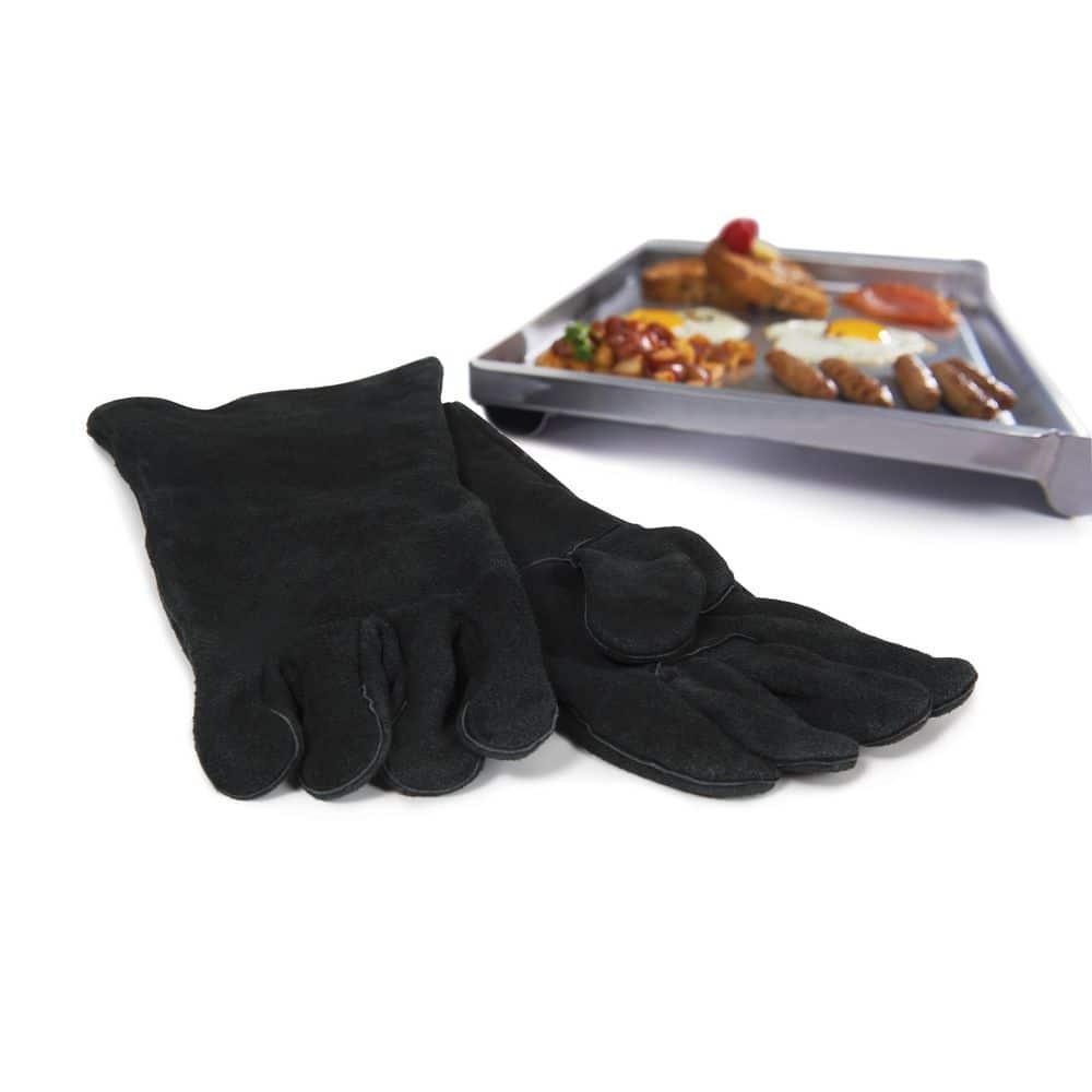 Grillpro GrillPro Black Leather Grilling Gloves