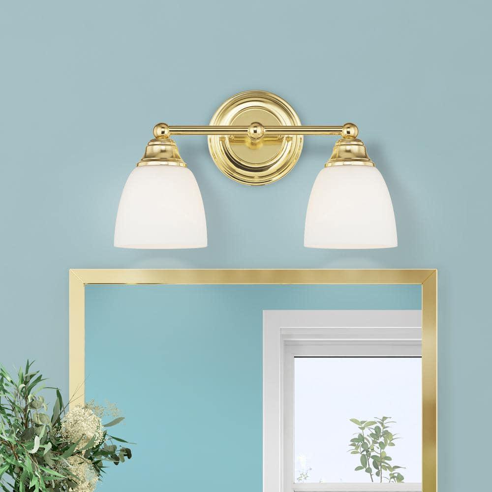 Livex Lighting Somerville 2 - Light Vanity in  Polished Brass