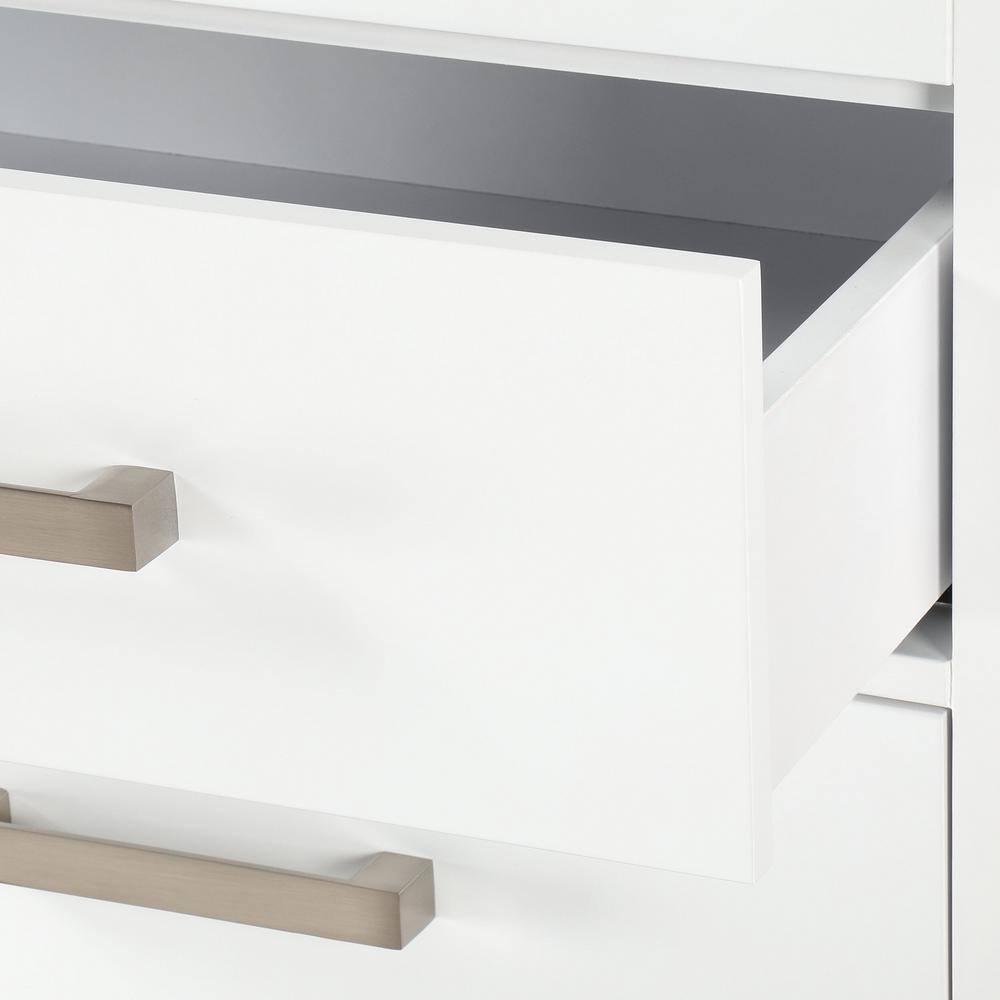 Wyndham Collection Sheffield Solid Wood Freestanding Linen Cabinet