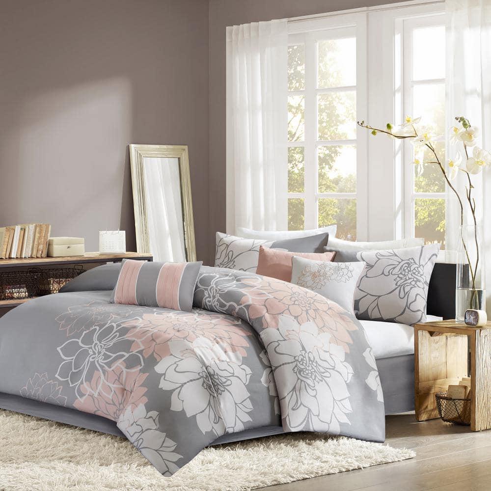 Madison Park Lola 7 Piece Floral Cotton Comforter Set