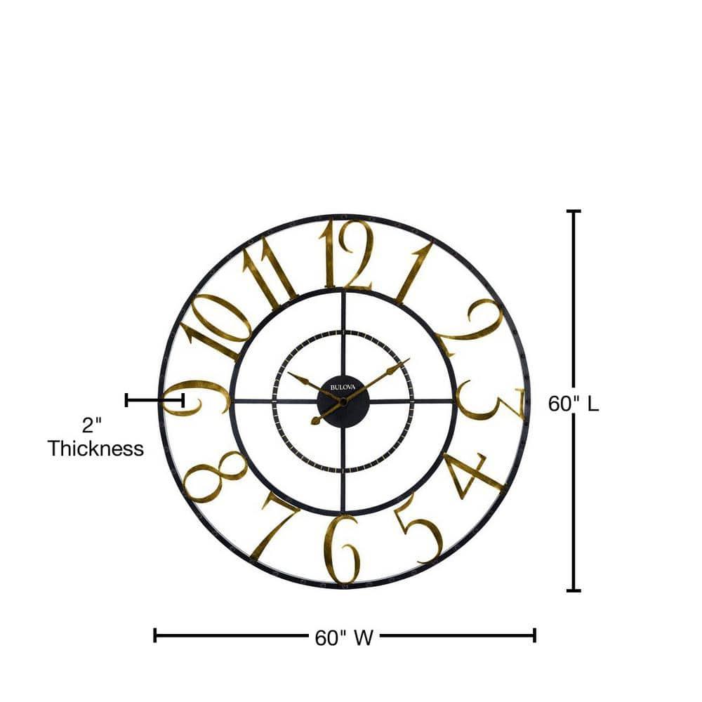 Bulova Metal Wall Clock
