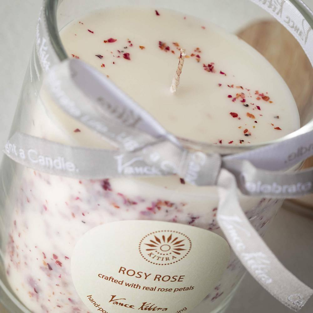 Clover Lane Velvet Rose Scented Jar Candle