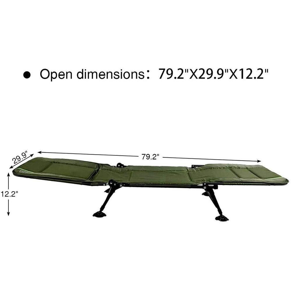 TIMBER RIDGE Camping Cot, Camping Cots for Adults with Comfortable Camping Mattress, Portable Folding Bed, Sleeping Cot, Heavy Duty Tent Cot for Travel, Camping Bed
