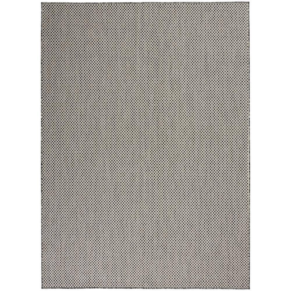 Beachcrest Home™ Rectangle Hartigan Geometric Machine Tufted Polypropylene Plastic Indoor / Outdoor Area Rug in Gray