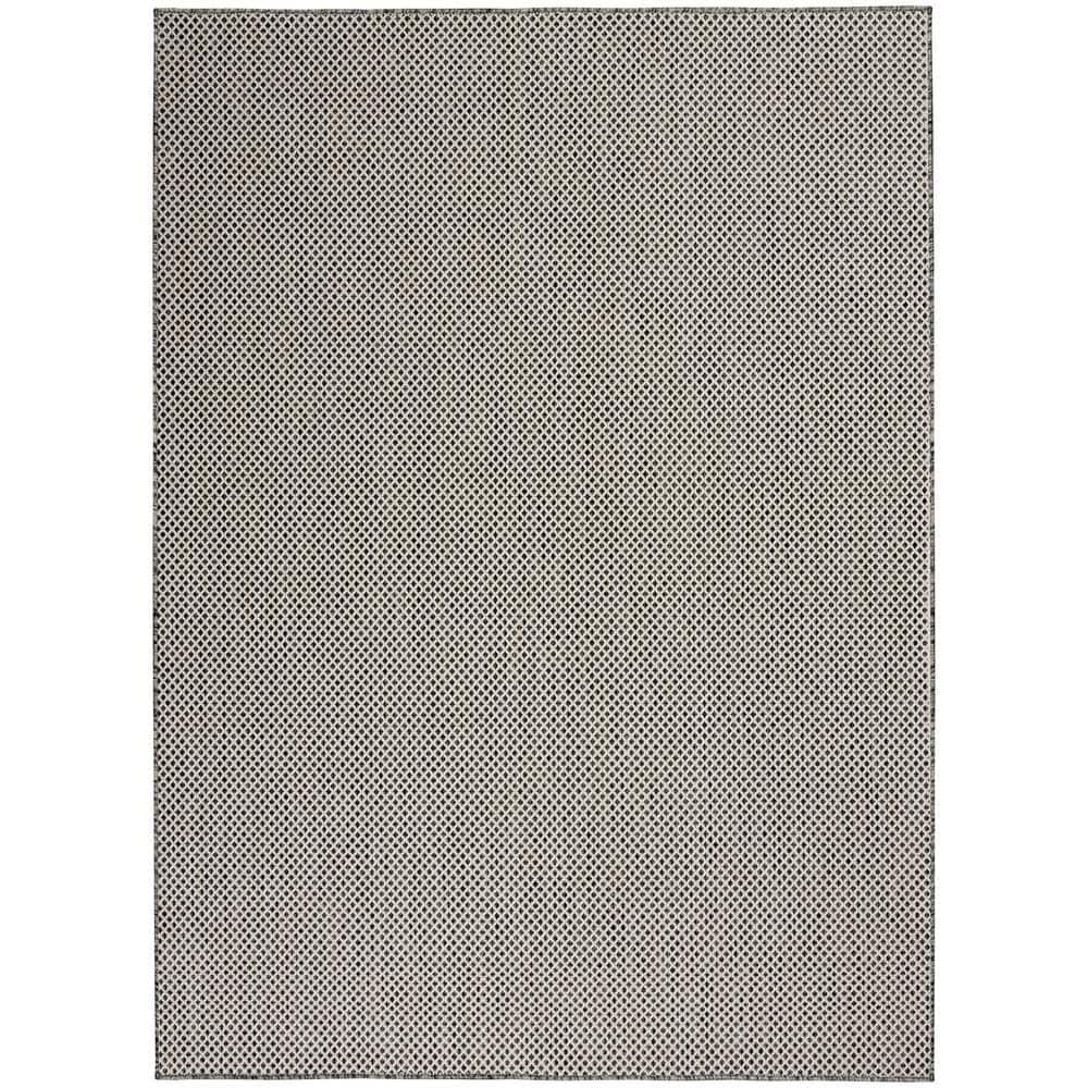 Beachcrest Home™ Rectangle Hartigan Geometric Machine Tufted Polypropylene Plastic Indoor / Outdoor Area Rug in Gray