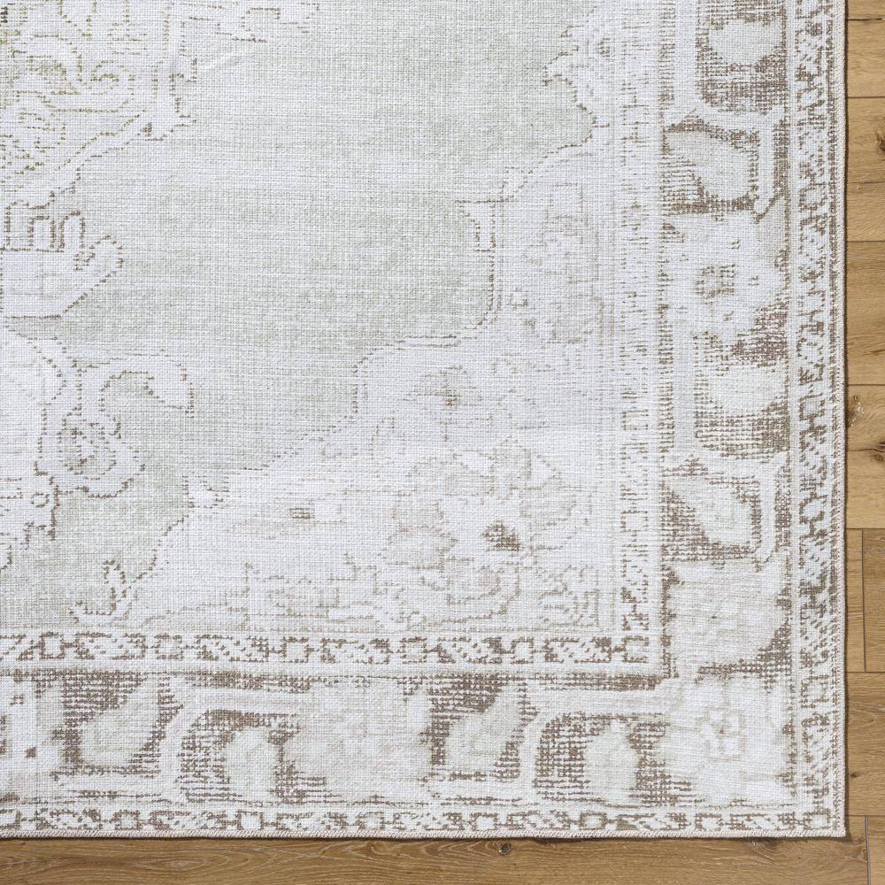 Our PNW Home x Livabliss Our PNW Home x Livabliss Machine Washable Oriental Boho Cream Light Brown Area Rug