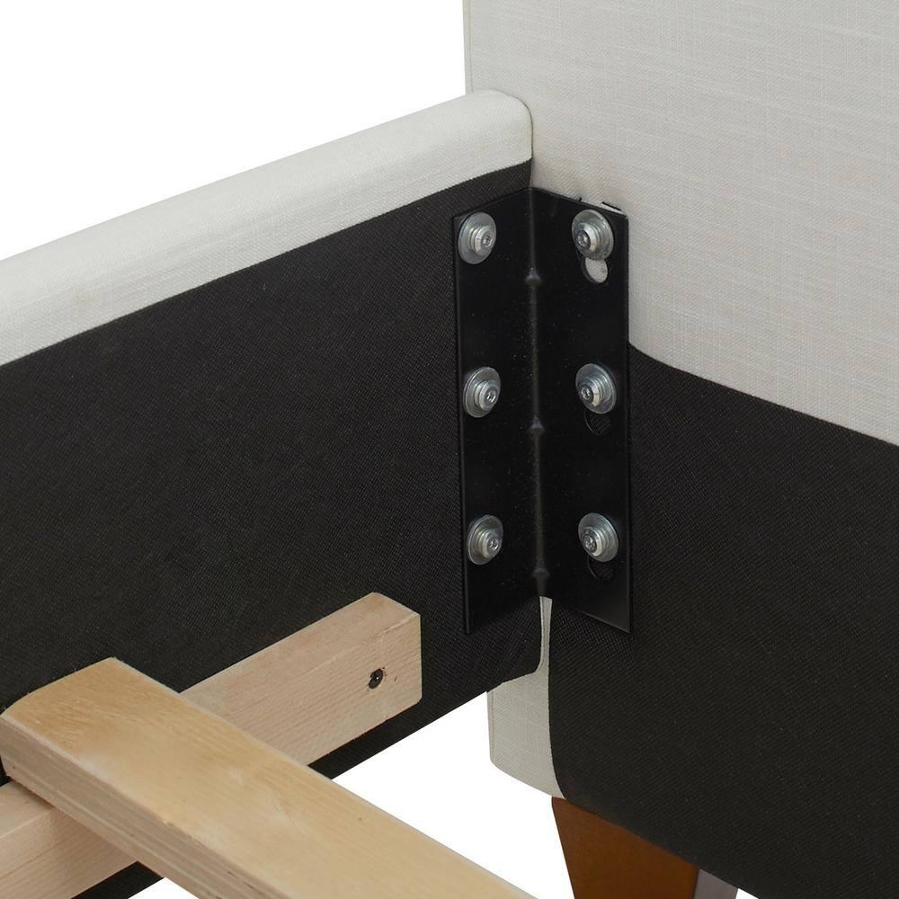 Jennifer Taylor Home Marcella Tufted Wingback King Bed Antique White