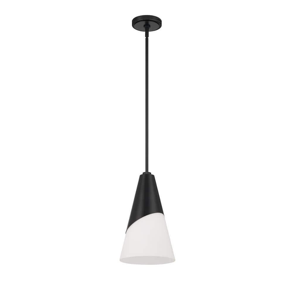 Crystorama Lighting Tori 1 - Light Pendant in  Matte Black