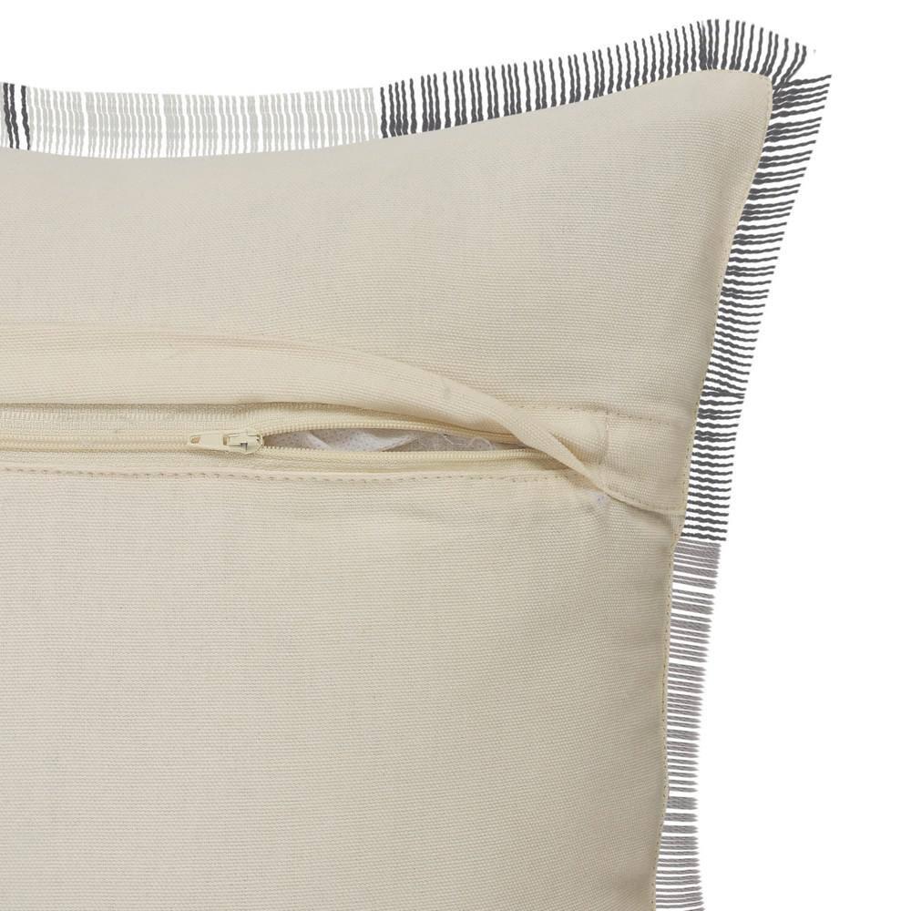 Woven Paths Charles Casual Cabin Fringed Throw Pillow, Patchwork, 20" x 20"