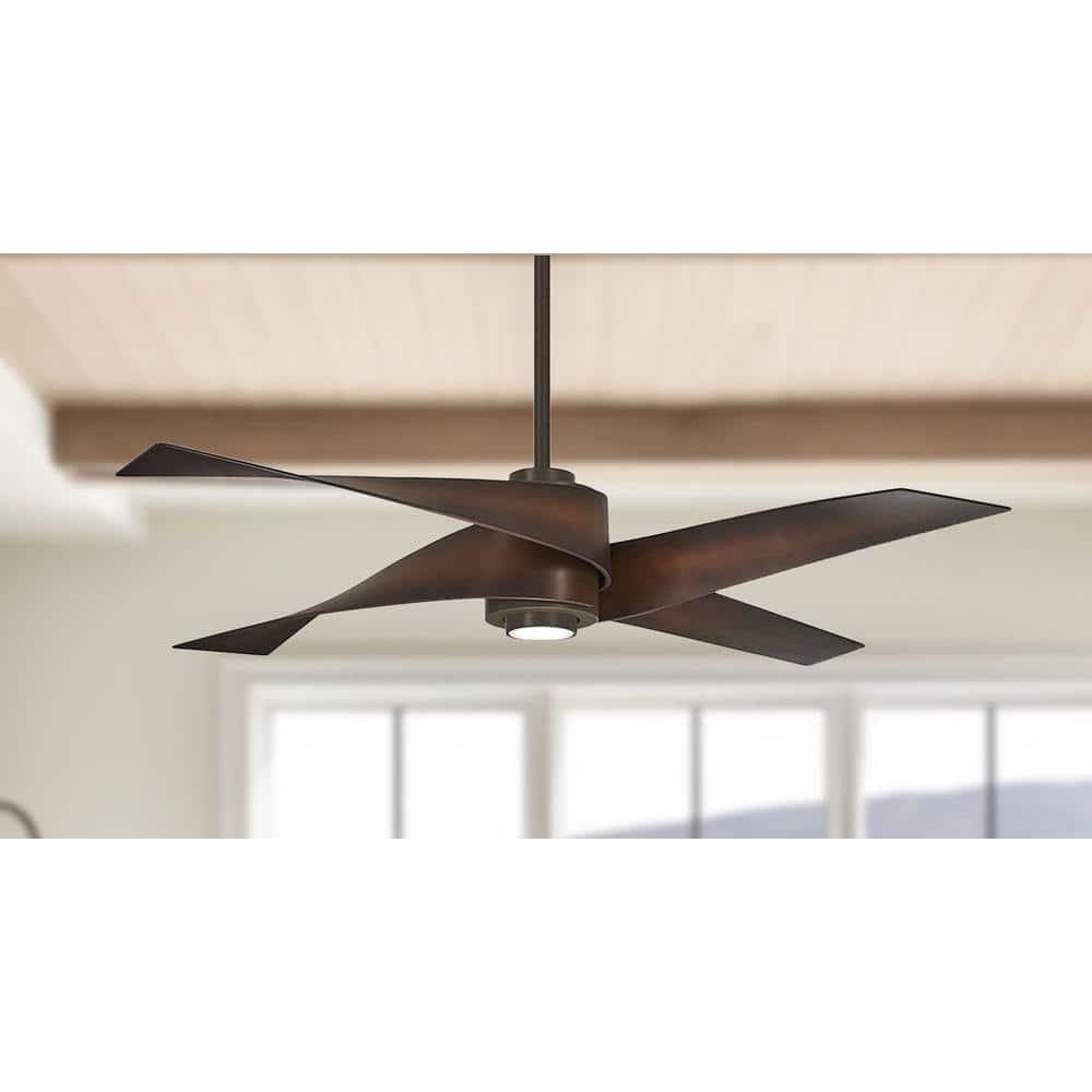 64" Artemis 4 Blade LED Standard Ceiling Fan with Light Kit Included