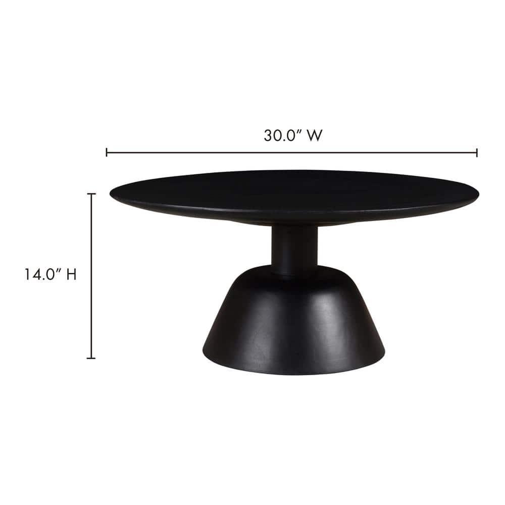 Dalton Round Coffee Table - Black