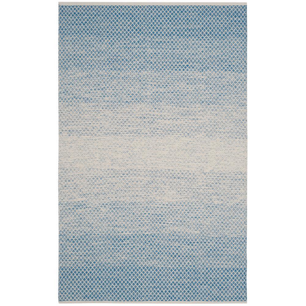 Montauk MTK601 Hand Woven Indoor Area Rug - Blue/Ivory - 4'x6' - Safavieh.